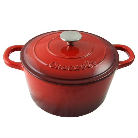 Crock-Pot Artisan 5 Qt Dutch Oven - Round - Scarlet Red - Cast Iron - GBX