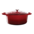thumbnail image 1 of Crock Pot Artisan 7-Quart Oval Dutch Oven - Red, 1 of 7