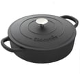 Crock Pot Artisan Enameled Cast Iron 5 Qt Round Braiser Pan with Self