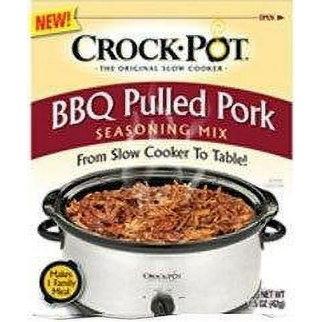 Crock Pot BBQ Pulled AIF4 Pork Seasoning Mix (1.5 oz Packets) 3 Pack