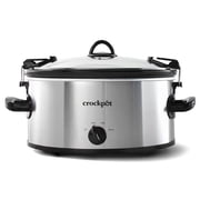 Crock-Pot Cook & Carry 6-Quart Oval Portable Manual Slow Cooker Stainless Steel SCCPVL600S