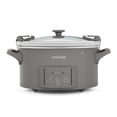 thumbnail image 1 of Crock-Pot® Design Series 7-Quart Cook-and-Carry Programmable Slow Cooker with Locking Lid Handle, Gray, 1 of 6