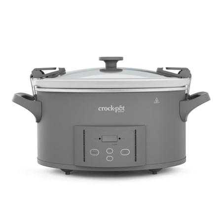 Crock-Pot® Design Series 7-Quart Cook-and-Carry Programmable Slow Cooker with Locking Lid Handle, Gray