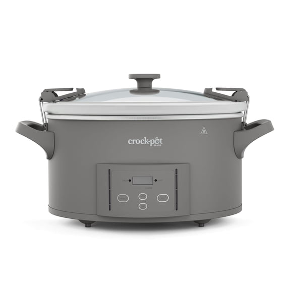 Crock-Pot® Design Series 7-Quart Cook-and-Carry Programmable Slow Cooker with Locking Lid Handle, Gray