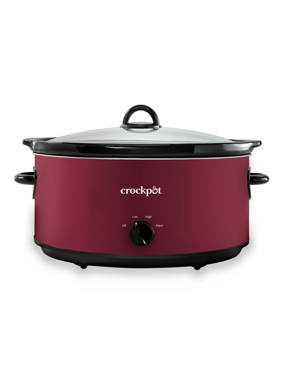 Crock-Pot Manual 8-Quart Slow Cooker, Rhubarb