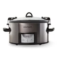 thumbnail image 1 of Crock-Pot Programmable 6-Qt Slow Cooker with MyTime Technology, Stainless Steel, 1 of 6