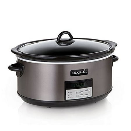 Crock-Pot - 8-Quart Slow Cooker - Black Stainless