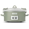6-Quart Crock Pot Cook & Carry Programmable Slow Cooker (Sage)