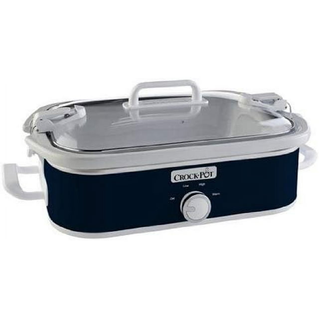 CrockPot SCCPCCM350BL Manual Slow Cooker, Navy Blue