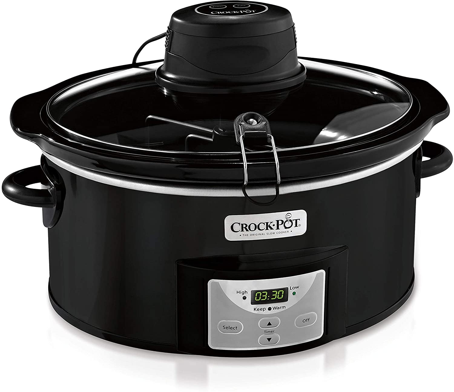  Crock-Pot Smart-Pot 6 Quart Programmable Slow Cooker with  Timer, Food Warmer, Brushed Stainless Steel (SCCPVP600-S): Home & Kitchen
