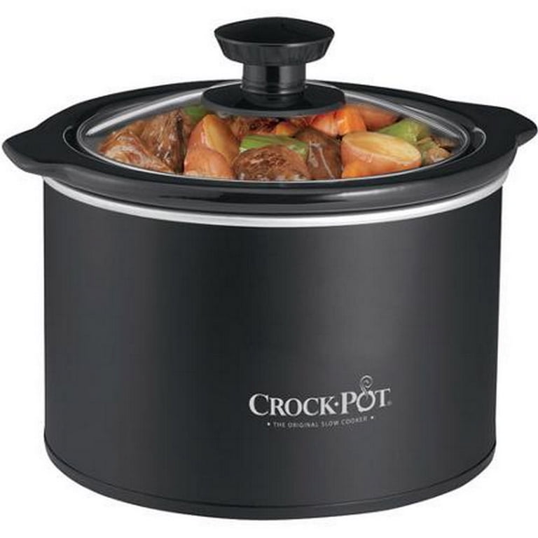 Crock SCR151-NP 1.5 Round Slow Cooker Black - Walmart.com