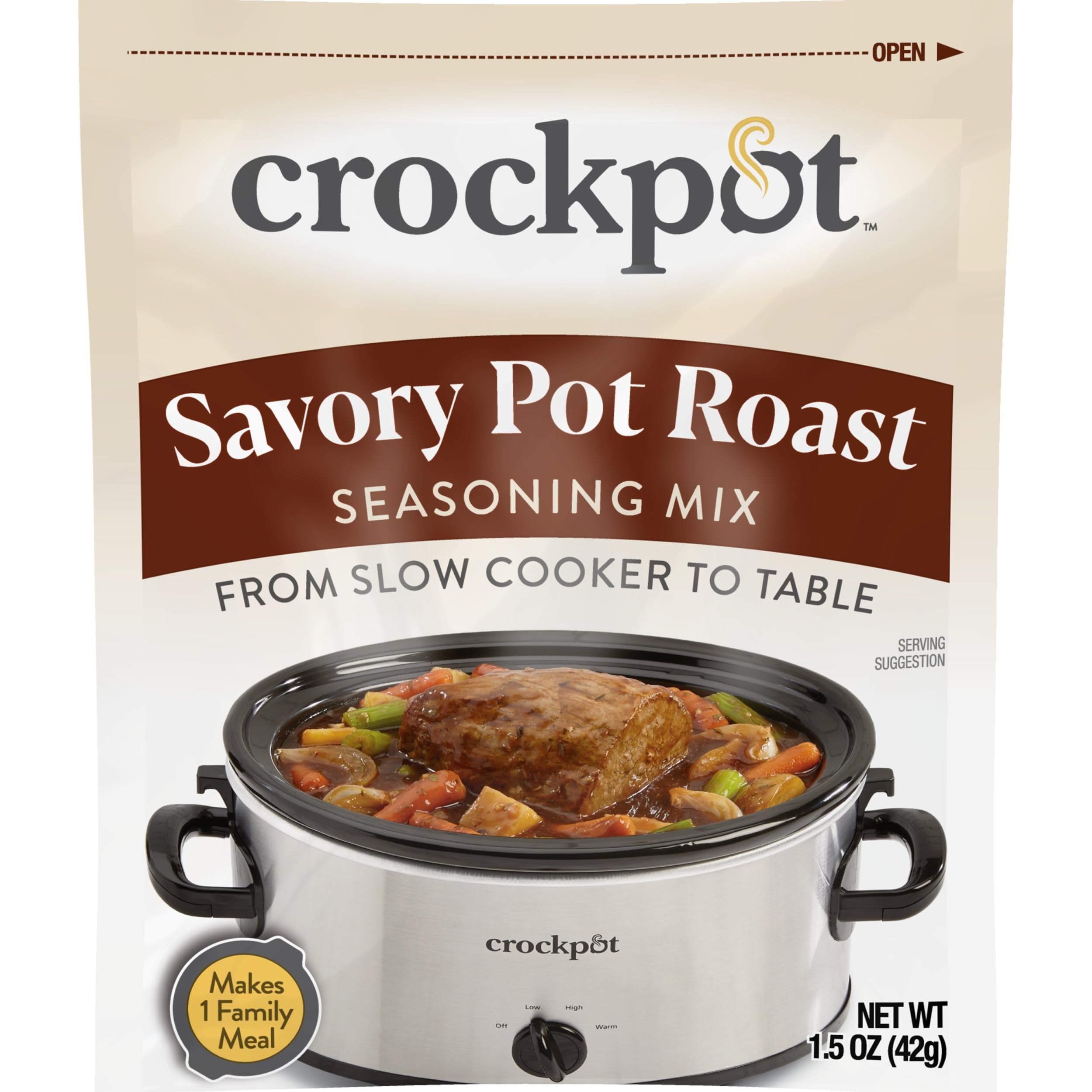 CrockPot Savory Pot Roast OIF8 Seasoning Mix, 1.5 Ounce (Pack of 12
