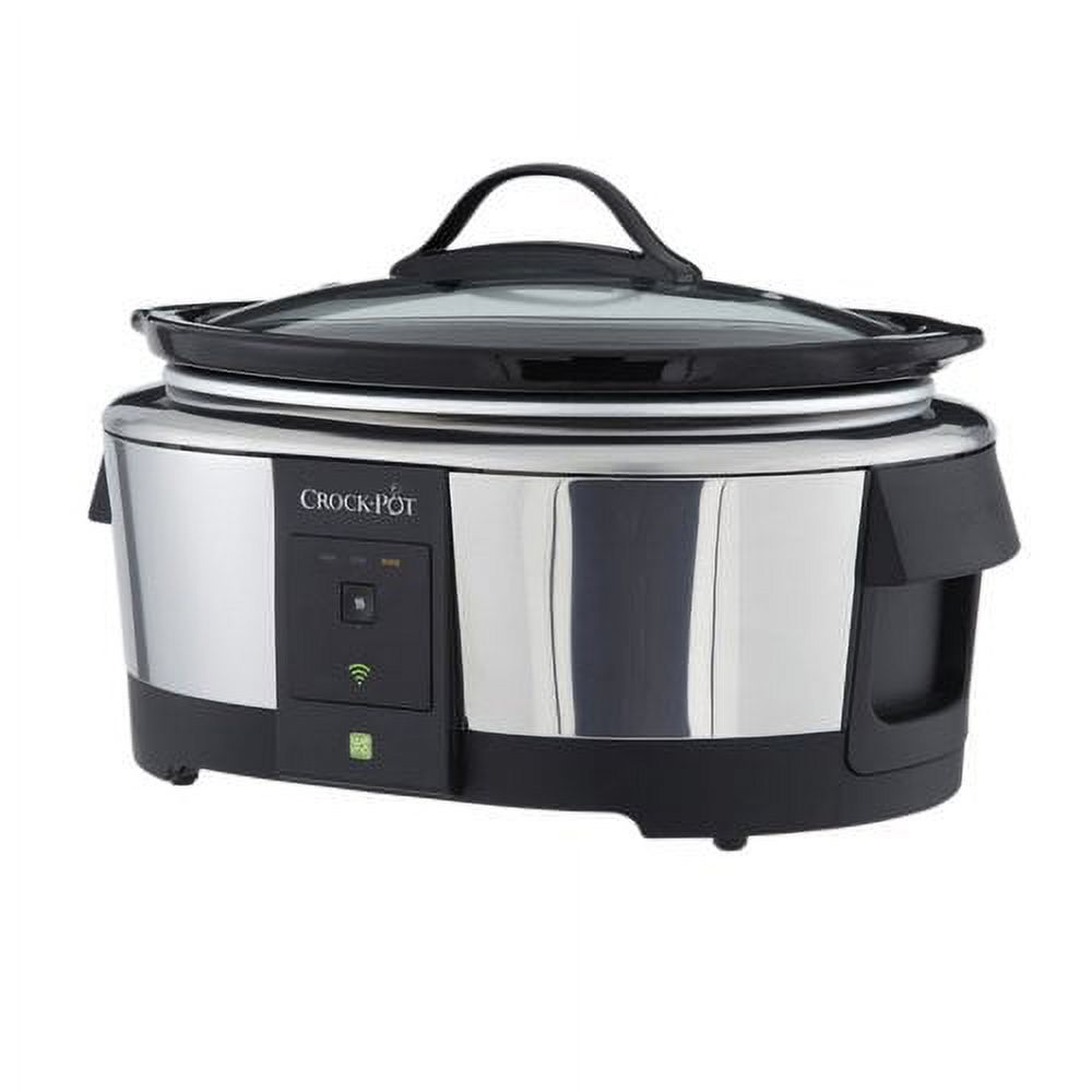 Crock-Pot Wifi-Controlled Smart Slow Cooker Enabled by WeMo, 6-Quart, Stainless Steel (SCCPWM600-V1) - image 1 of 8