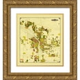 thumbnail image 1 of Crocker 20x22 Gold Ornate Wood Framed with Double Matting Museum Art Print Titled - Portland Oregon - Crocker 1901, 1 of 4