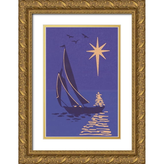 Crockett Collection 11x14 Gold Ornate Wood Framed with Double Matting Museum Art Print Titled - C-8010