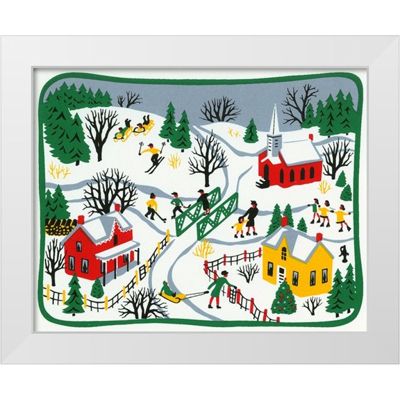 Crockett Collection 24x20 White Modern Wood Framed Museum Art Print Titled - C-037