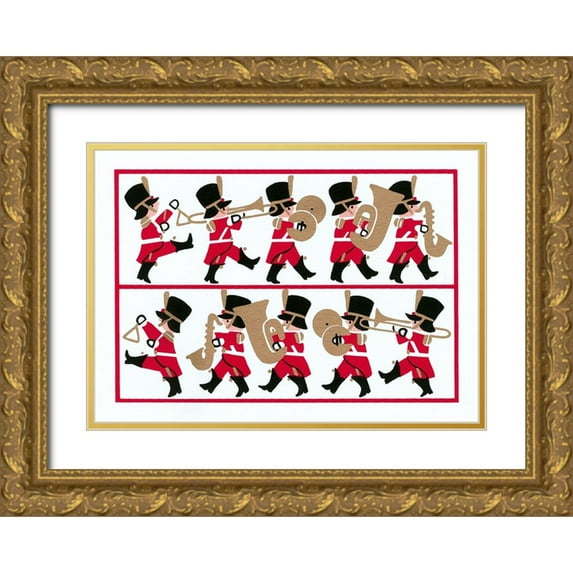 Crockett Collection 32x24 Gold Ornate Wood Framed with Double Matting Museum Art Print Titled - C-0200