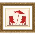 thumbnail image 1 of Crockett Collection 32x26 Gold Ornate Wood Framed with Double Matting Museum Art Print Titled - Ca136, 1 of 4