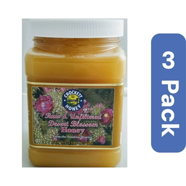 Crockett Honey Creamed Raw Honey 3 lb (Pack of 3)