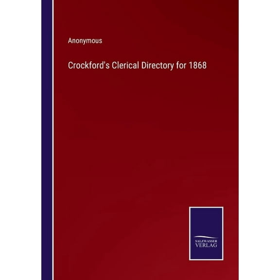 Crockford's Clerical Directory for 1868