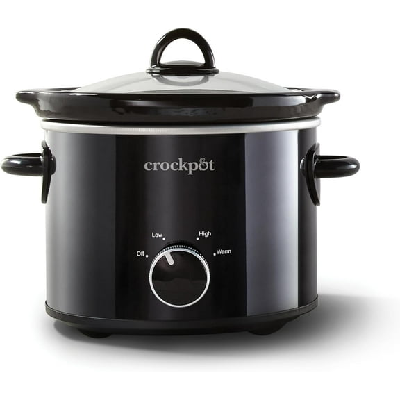 Crockpot 2-Quart Classic Slow Cooker Small Black
