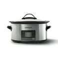 thumbnail image 1 of Crockpot™ 6-Quart Slow Cooker with MyTime™ Technology, Programmable Slow Cooker, Stainless Steel, 1 of 8