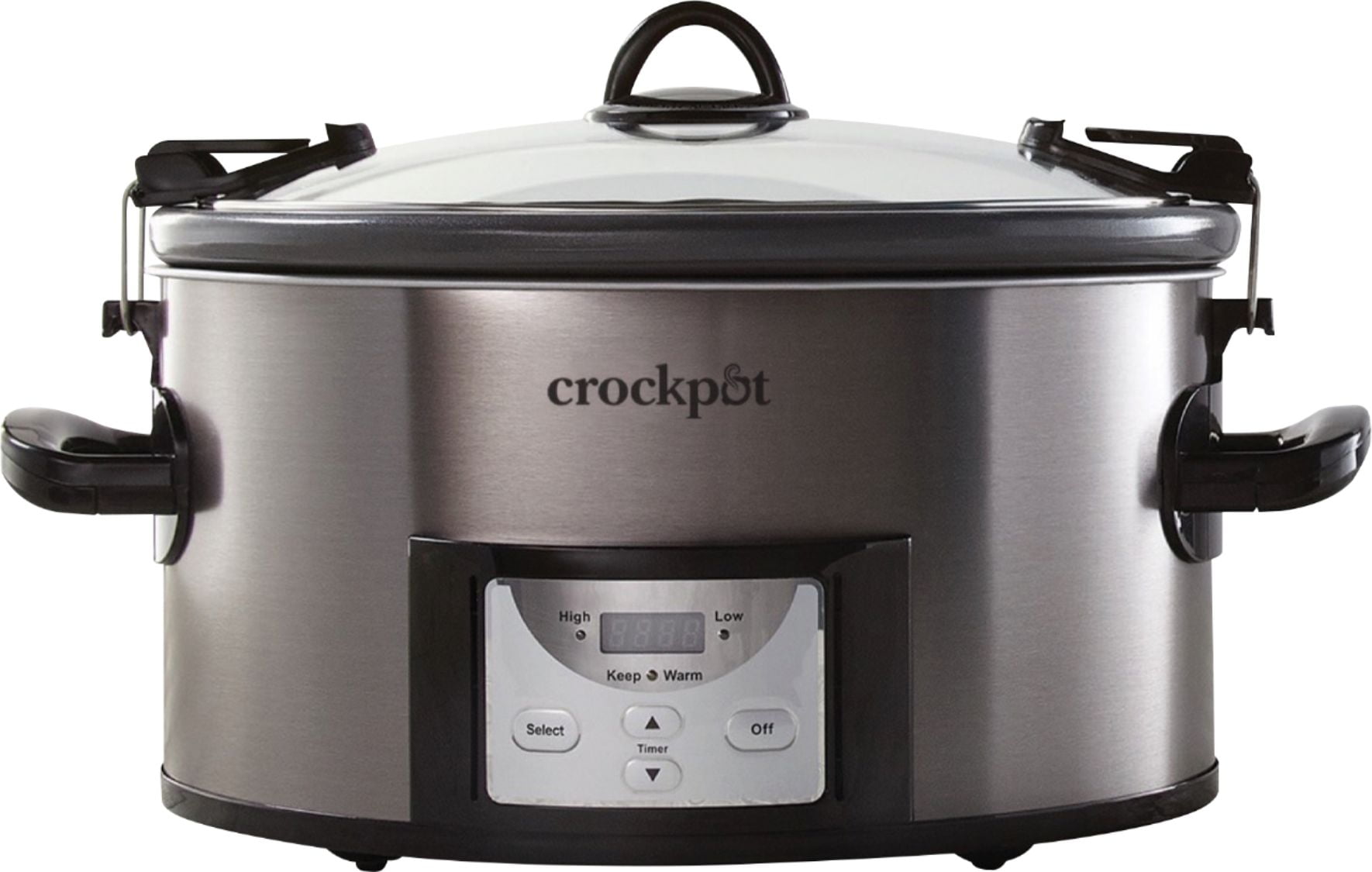 Crock Pot 7qt Cook & Carry Programmable Easy-Clean Slow Cooker - Stainless Steel
