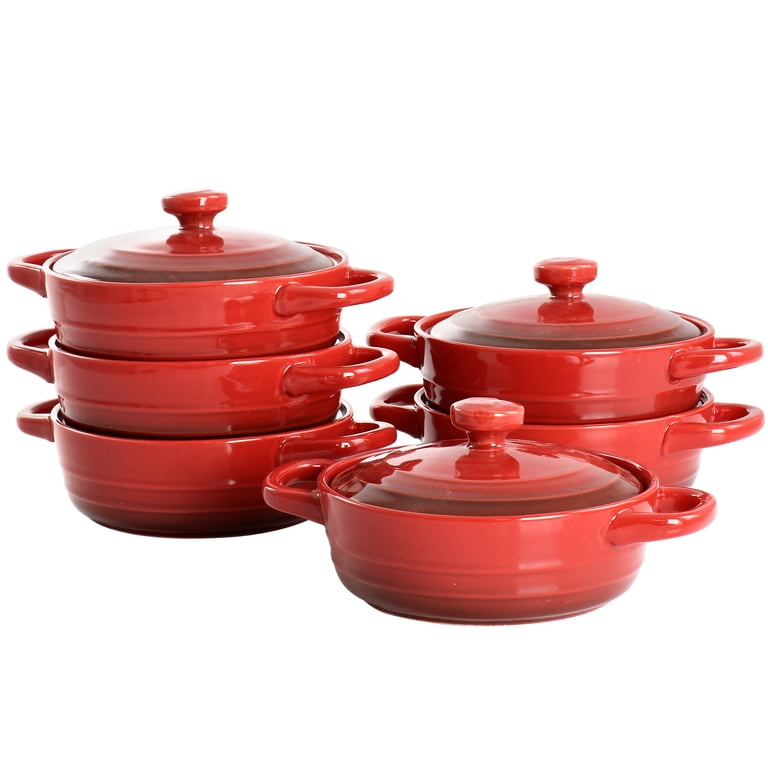 Crockpot Appleton 6 Piece 10 Ounce Stoneware Mini Casserole Set in