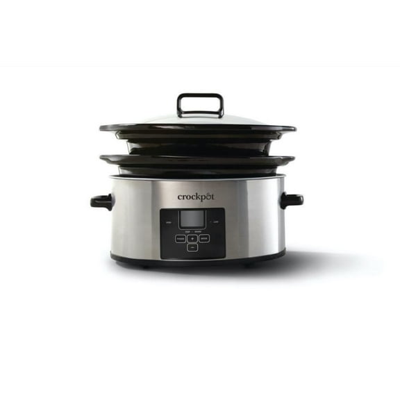 Crockpot Programmable Choose-a-Crock Slow Cooker, Stainless Steel