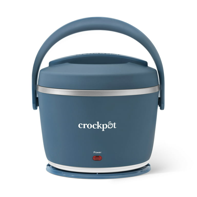  Crock-Pot Electric Lunch Box, Portable Food Warmer for  On-the-Go, 20-Ounce, Black/Blue: Crockpot Lunch: Home & Kitchen