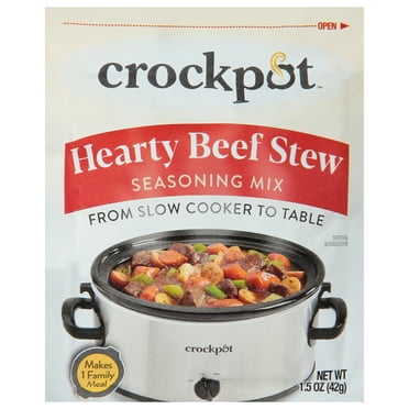 Crockpot Hearty Beef Stew Slow Cooker Spices and Seasoning Mix Packets, 1.5 oz