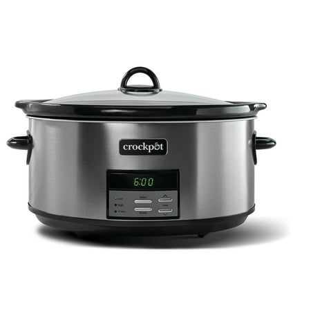 Crock-Pot - 8-Quart Slow Cooker - Black Stainless