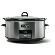 Crockpot  Programmable 8-Quart Slow Cooker, Black Stainless Collection