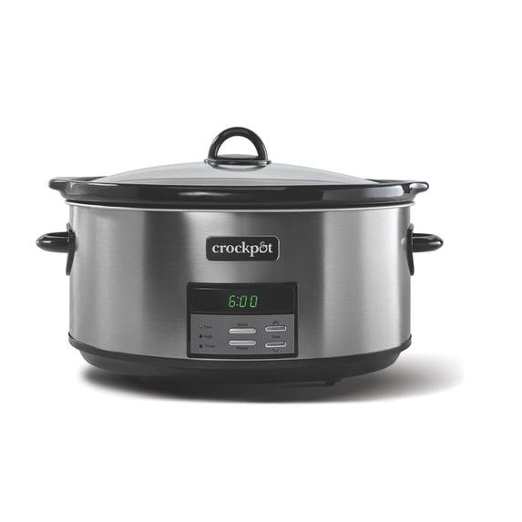 Crockpot® Programmable 8-Quart Slow Cooker, Black Stainless Collection