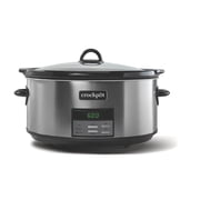 Crockpot Programmable 8-Quart Slow Cooker, Black Stainless Collection