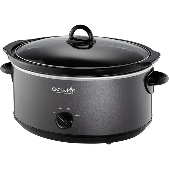 Crockpot SCV700-CH-BR Slow Cooker 7 quarts Charcoal