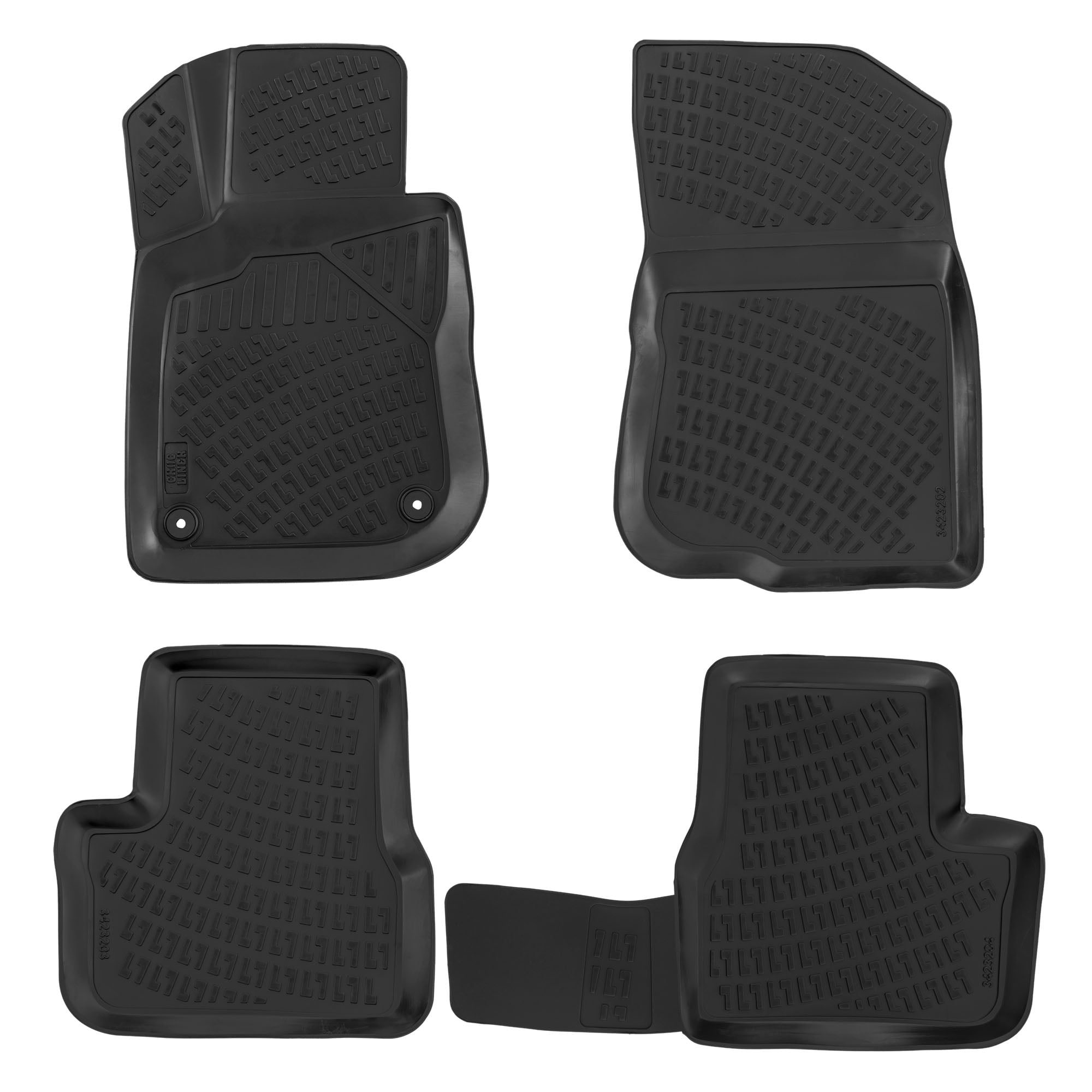 Crocliner Floor Mats Mitsubishi Outlander PHEV 2017 2019 Only Compatible with Gas Release Lever on The Driver Side Floor