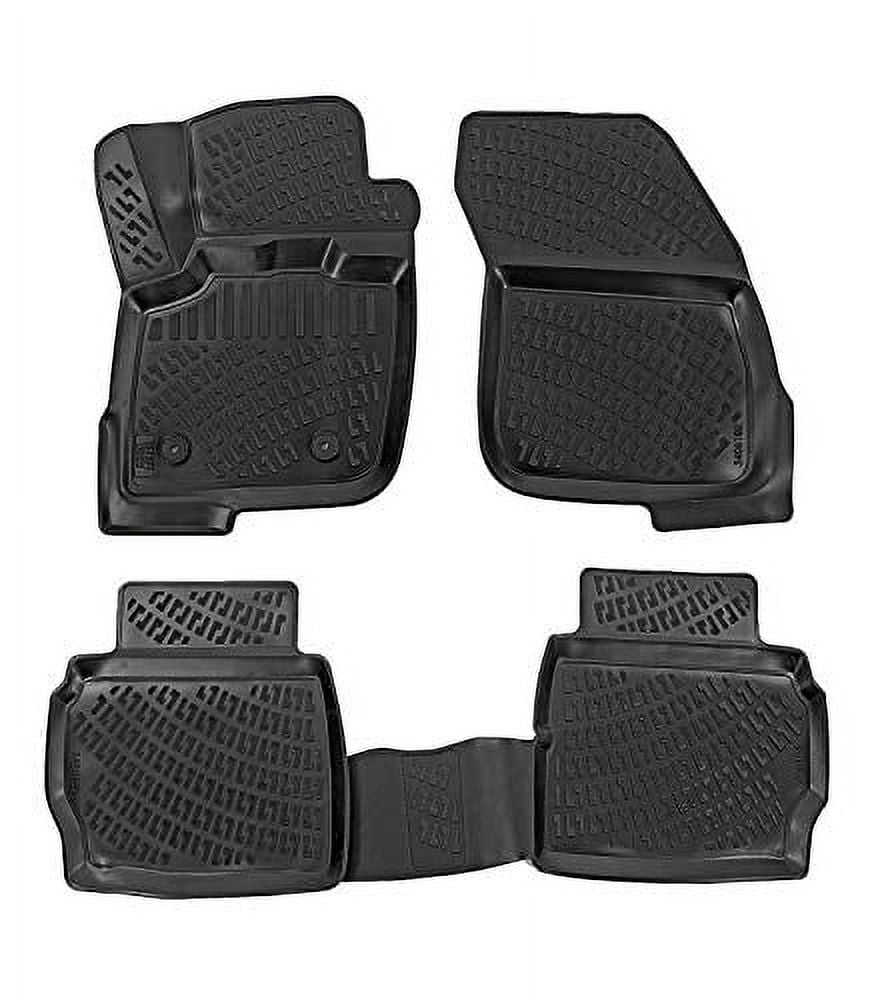 Crocliner Front and Rear All Weather Custom Fit Floor Mats for Lincoln