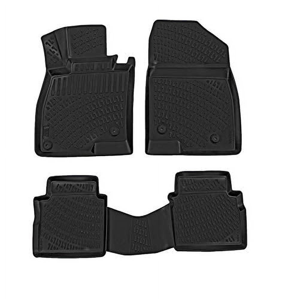 Crocliner Front and Rear All Weather Custom Fit Floor Mats for Mazda