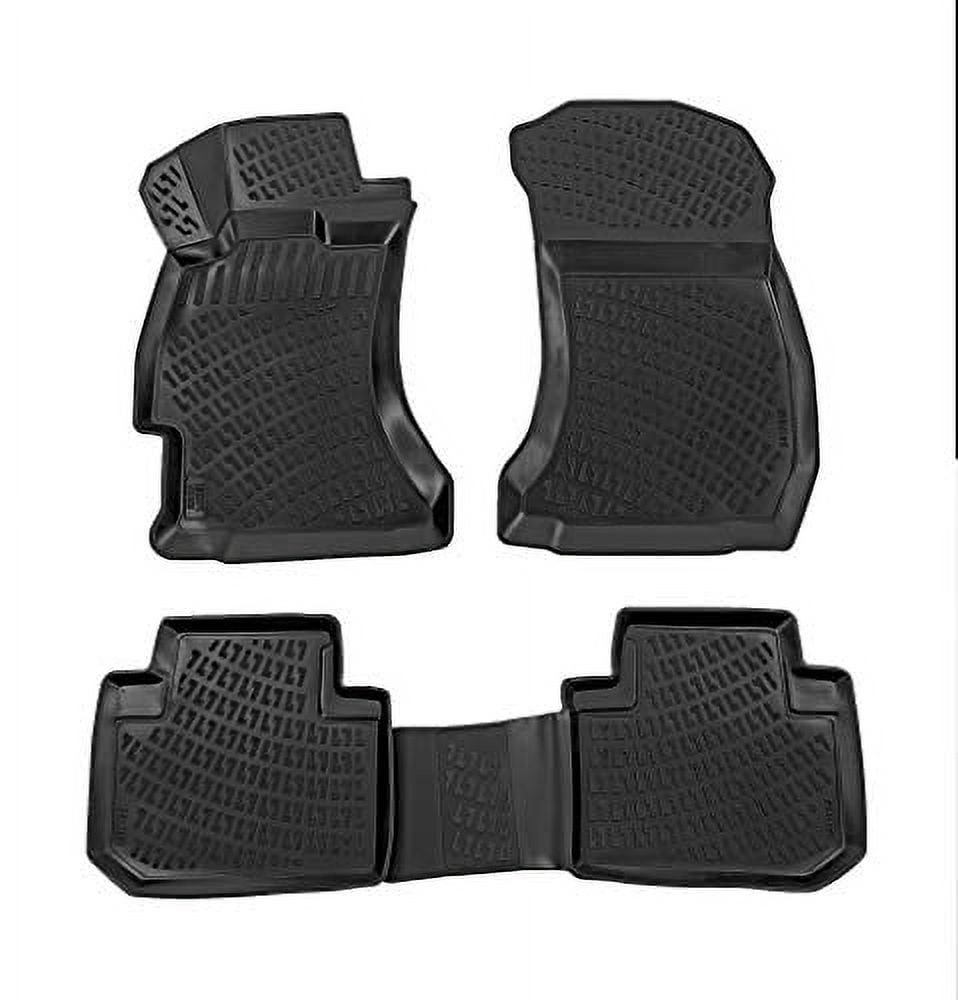 Crocliner Front and Rear All Weather Custom Fit Floor Mats for Subaru Forester / 20142018