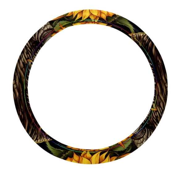 Crocodile 14.5 Inch Printing PVC Leather Car Wheel Cover Auto Accessories