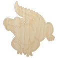thumbnail image 1 of Crocodile Alligator Cute Wood Shape Unfinished Piece Cutout Craft DIY Projects - 4.70 Inch Size - 1/4 Inch Thick, 1 of 7