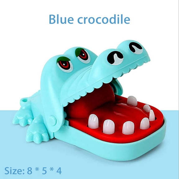 Crocodile Biting Game Crocodile Dentist Game Forkids, Biting Finger Fun Family Board Game, No Battery RequiredChildren'sToy, Exciting Group Party Game ForBoysGirls Blue