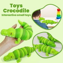 Crocodile Caterpillar Fidget Toy, Interactive Design With Segmented Body For Pinching And Twisting, Kids Gift For Birthday Party Classroom Reward - Green