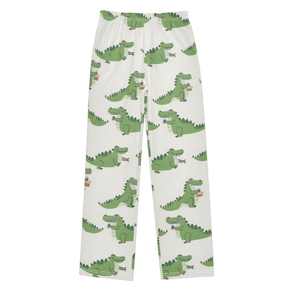 Crocodile Christmas Pajama Pants Soft and Lightweight Elastic Waistband Christmas Pajama Pants