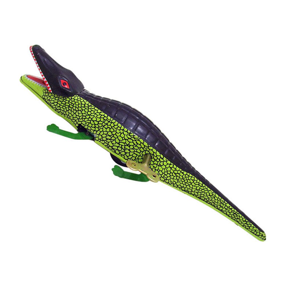 Qnmwood Windup Alligator Walking Crocodile Tin Toy Educational
