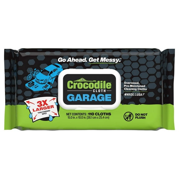 Crocodile Cloth Garage Cleaning Cloths, 15" x 10", 110 Count