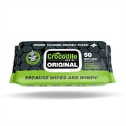 Crocodile Cloth Original Cleaning Wipes, Disposable, Household, Unscented, 50 Count