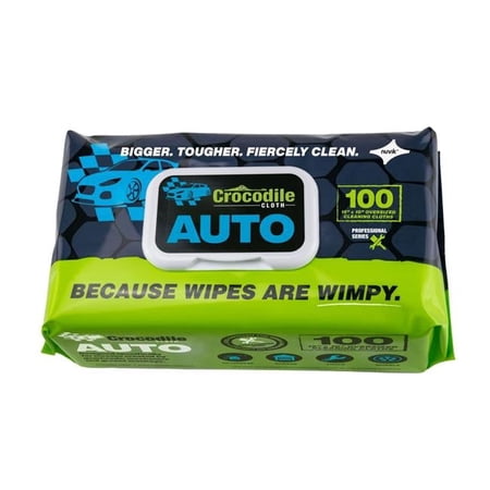 Crocodile Cloth Professional Automotive Cleaning Cloths - Huge - 100 Pack