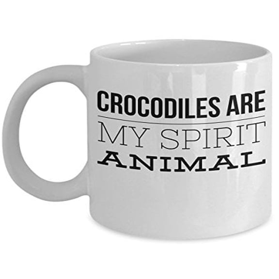Crocodile 11 oz Coffee Mug - Spirit Animal Gift White Ceramic